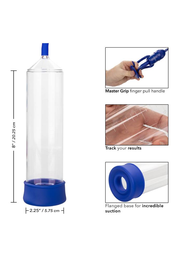 Cal Exotics - Admiral - Sta-Hard Penis Pump - Blue Sex Toy - Tophatter Daily Deals