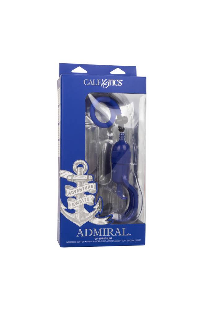 Cal Exotics - Admiral - Sta-Hard Penis Pump - Blue Sex Toy - Tophatter Daily Deals