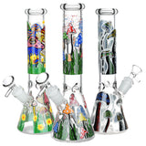 Shroom Silhouette Glow Beaker Bong Bongs - Tophatter Daily Deals