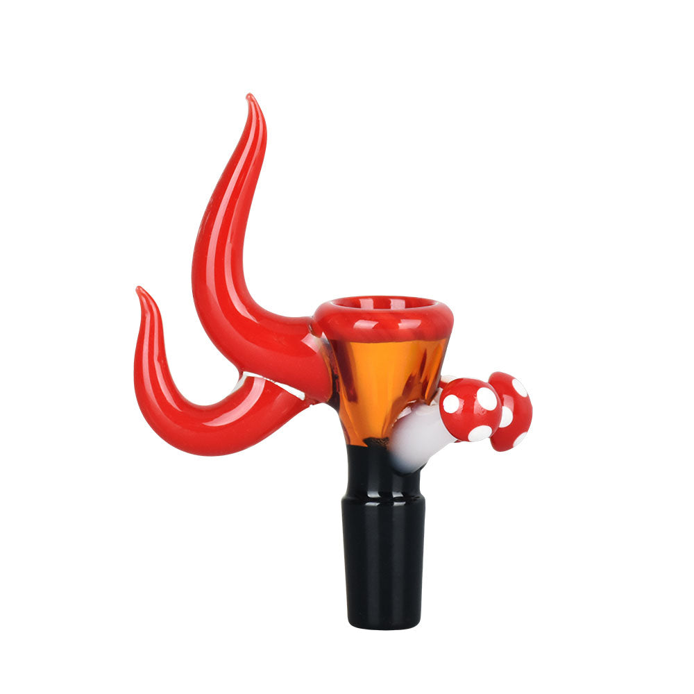 Shroom Spur Herb Slide Opaque Red Glass Bong Bowls - Tophatter Daily Deals