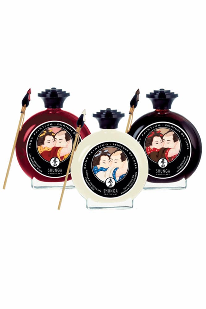 Shunga - Edible Body Paint - Vanilla Chocolate Temptation Liquid - Tophatter Daily Deals