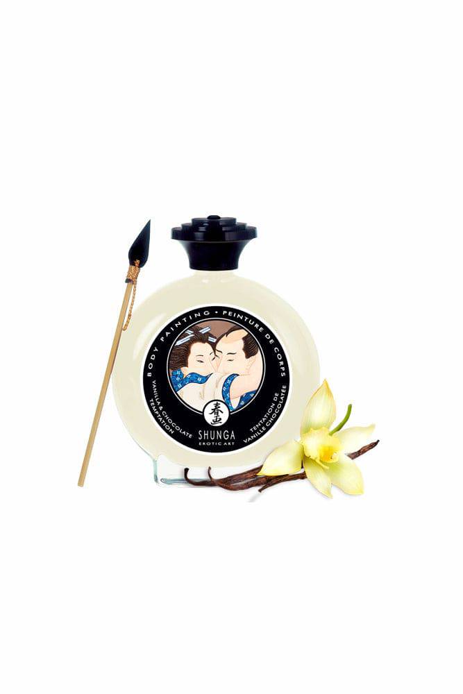 Shunga - Edible Body Paint - Vanilla Chocolate Temptation Liquid - Tophatter Daily Deals