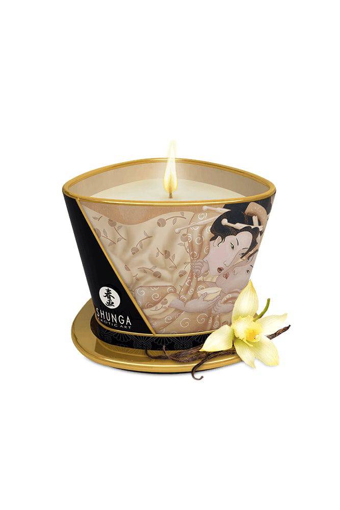 Shunga - Massage Oil Candle - 5oz - Assorted Vanilla Fetish 5oz Liquid - Tophatter Daily Deals