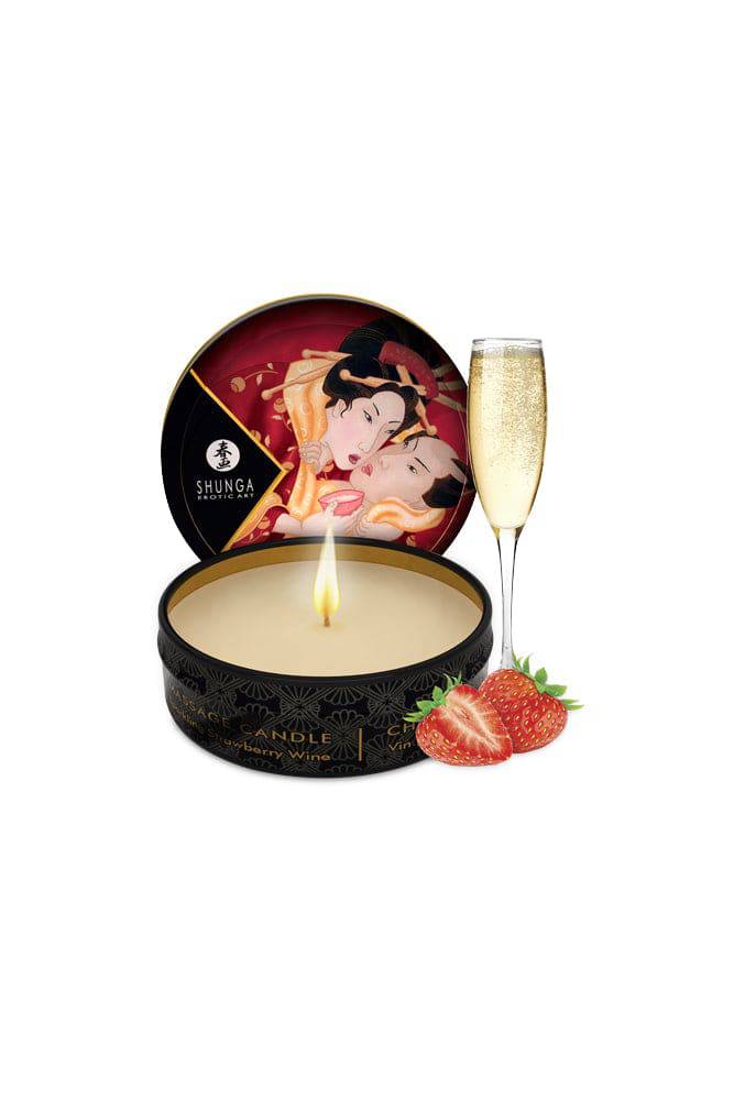 Shunga - Geisha's Secrets Couples Romance Kit - Strawberry Wine Liquid - Tophatter Daily Deals