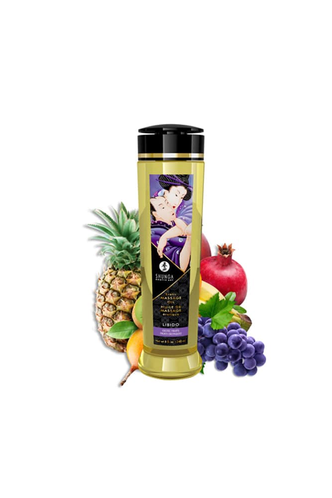 Shunga - Erotic Massage Oil - 8oz - Exotics Fruit Liquid - Tophatter Daily Deals