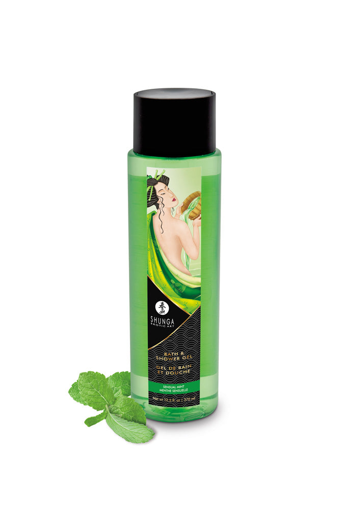 Shunga - Bath & Shower Gel - Sensual Mint - 12.5oz Liquid - Tophatter Daily Deals