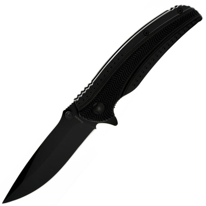 Spring Assist - 'Legal Auto' - Black Executive Folding Pocket Knife Collectible Weapons - Tophatter Daily Deals