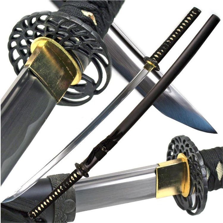 Crane Katana Handmade Samurai Sword Carbon Steel Full Tang - Tophatter's Army Products & Self Defense Collectible Weapons - Tophatter Daily Deals