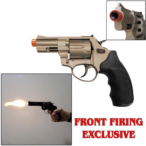 Zoraki R1 Satin 2.5" Front Fire - 9mm Blank Gun Revolver - Tophatter's Weapons'N'Deals Blank Firing Replica Guns - Tophatter Daily Deals