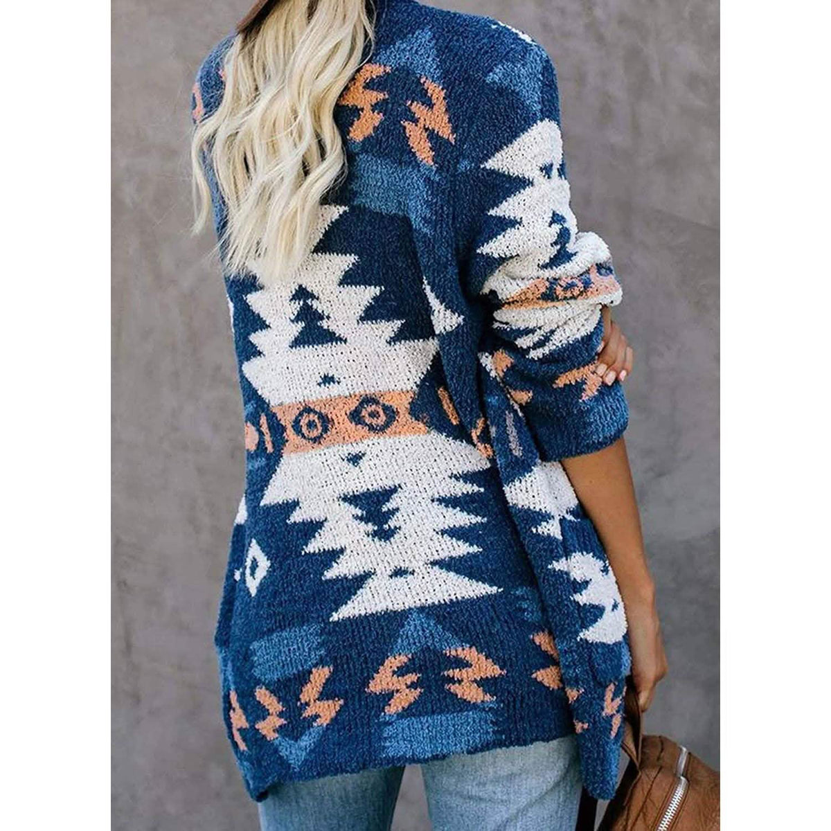 Sidefeel Women Open Front Cardigan Sweater Button Down Knit Sweater Coat Women's Outerwear - Tophatter Daily Deals