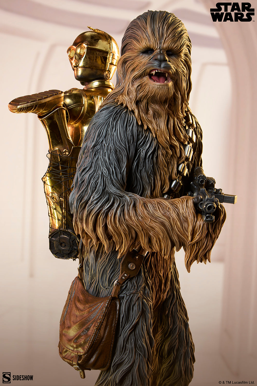 Star Wars - Chewbacca & C-3PO Premium Format Figure | Sideshow Collectible Figure - Tophatter Daily Deals