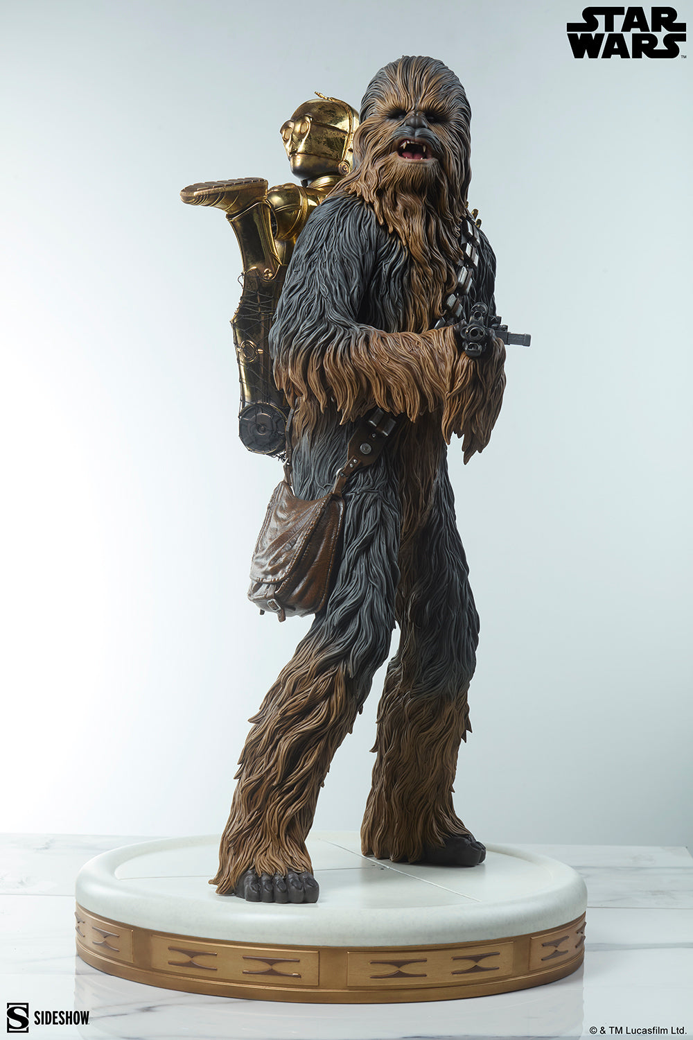Star Wars - Chewbacca & C-3PO Premium Format Figure | Sideshow Collectible Figure - Tophatter Daily Deals