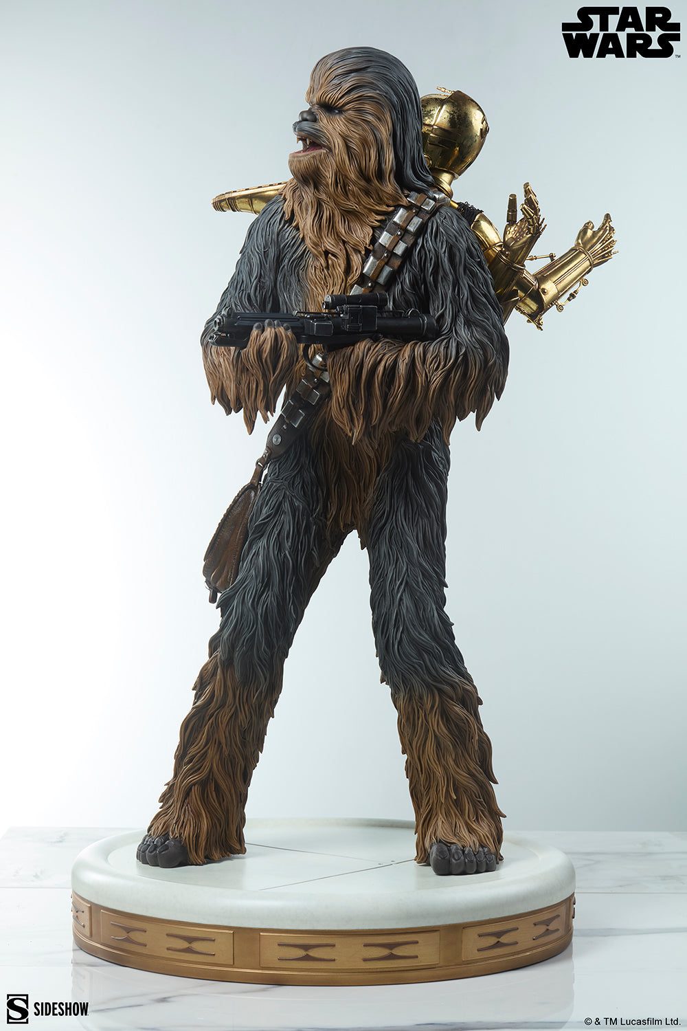 Star Wars - Chewbacca & C-3PO Premium Format Figure | Sideshow Collectible Figure - Tophatter Daily Deals