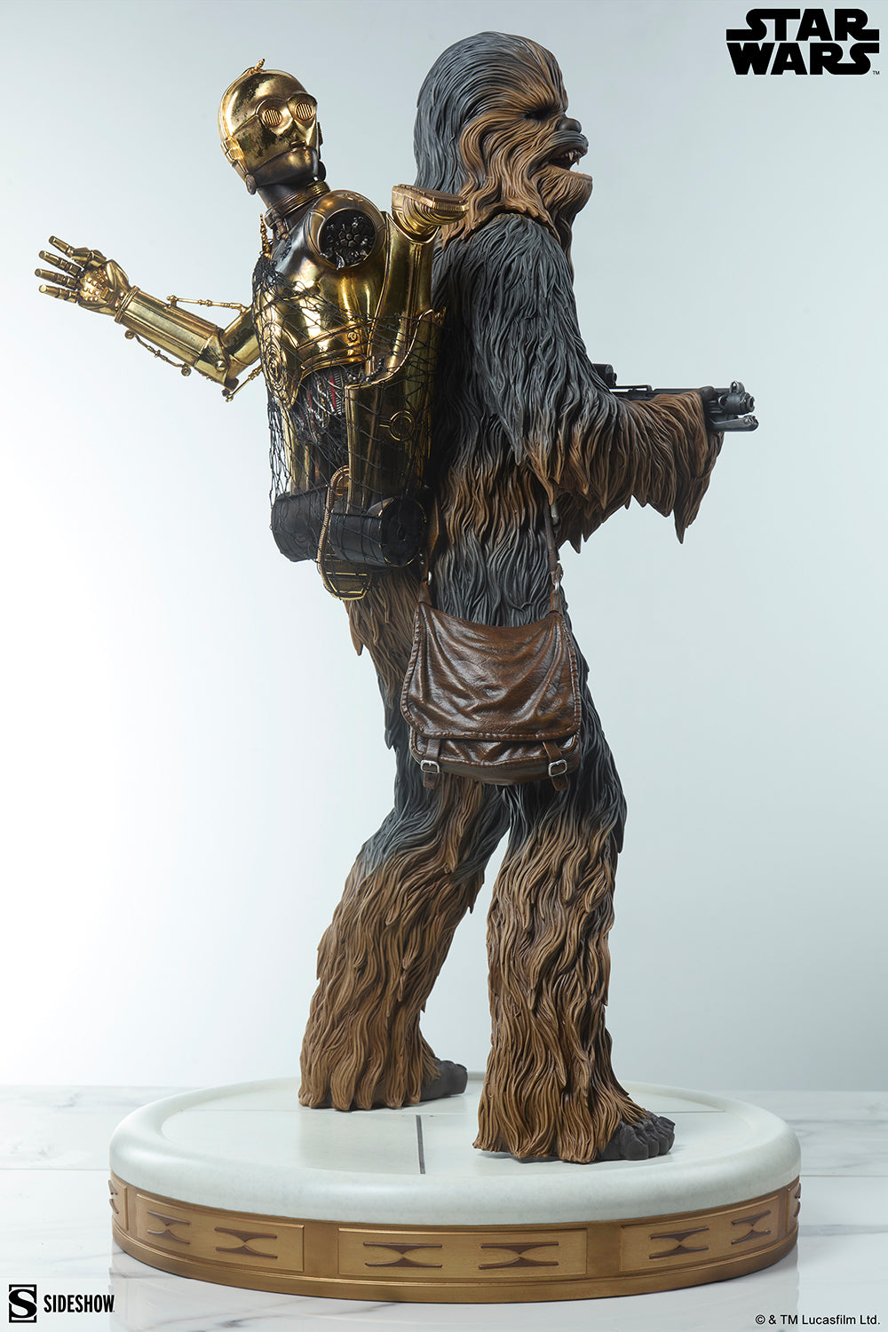Star Wars - Chewbacca & C-3PO Premium Format Figure | Sideshow Collectible Figure - Tophatter Daily Deals