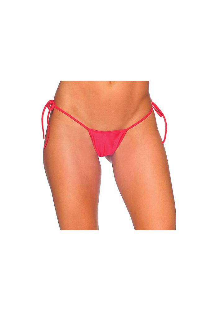 BodyZone - Tie Up Thong - 1111 - Assorted Colors Red Lingerie - Tophatter Daily Deals