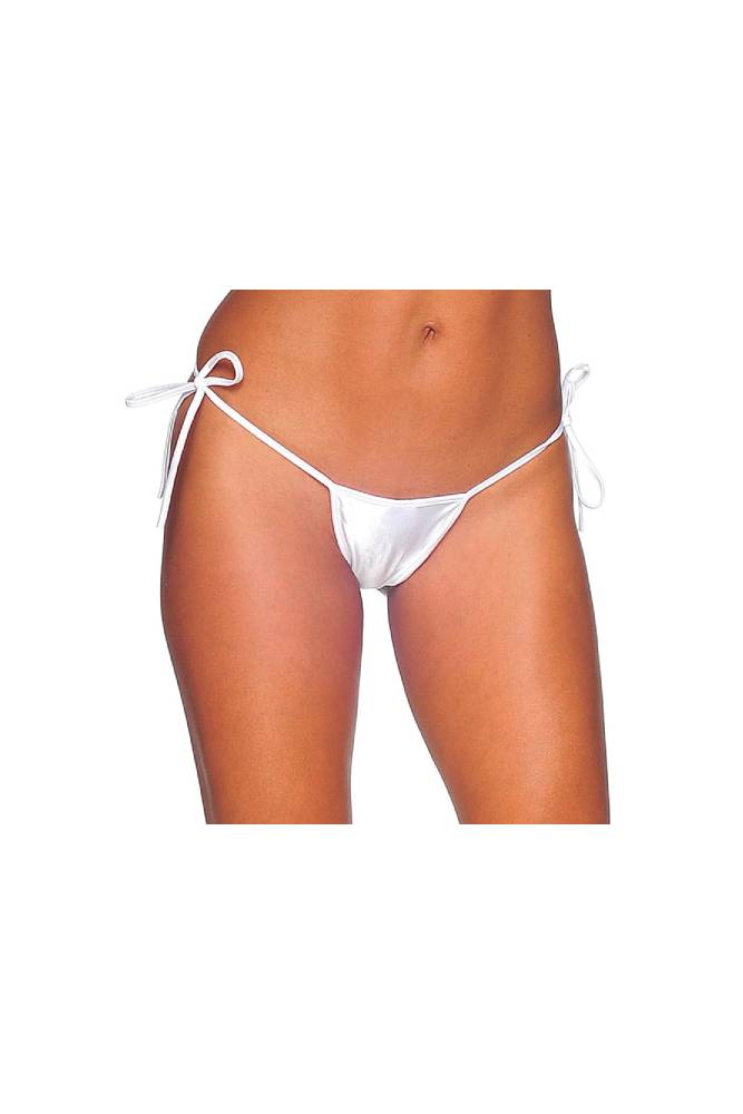 BodyZone - Tie Up Thong - 1111 - Assorted Colors White Lingerie - Tophatter Daily Deals