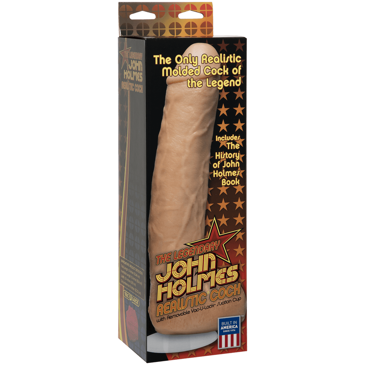 John Holmes Realistic Cock 9.5 Inch with Removable Vac-U-Lock Suction Cup – Dildo > Dildos > Performer Replica - Tophatter Daily Deals