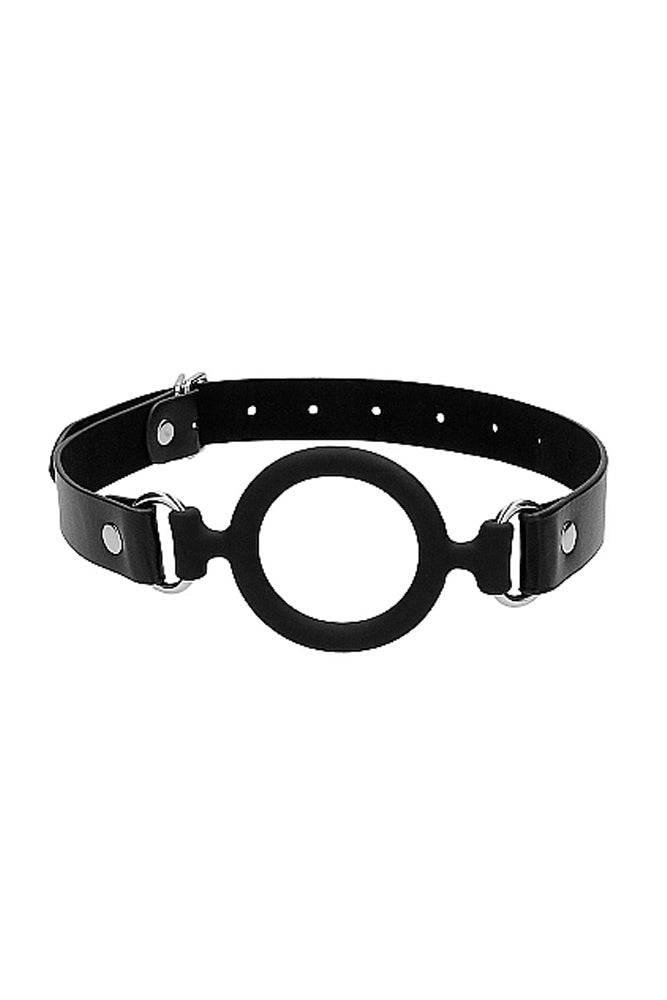 Ouch by Shots Toys - Silicone Ring Gag - Black BDSM - Tophatter Daily Deals