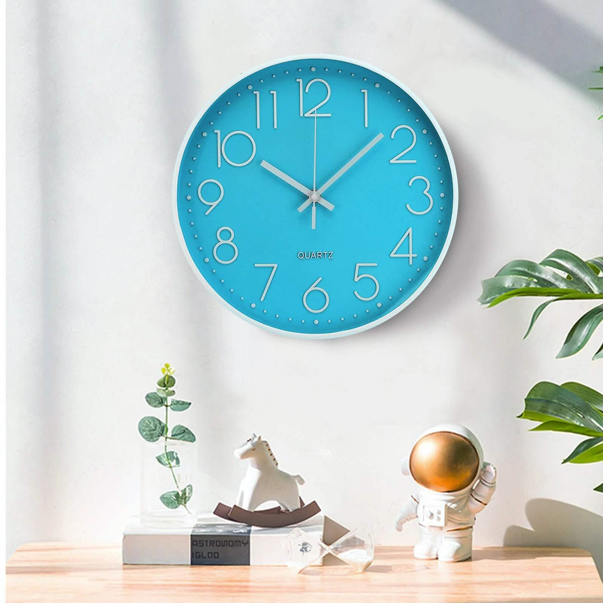 Silent Quartz Decorative Battery Powered Wall Clock Household Appliances - Tophatter Daily Deals