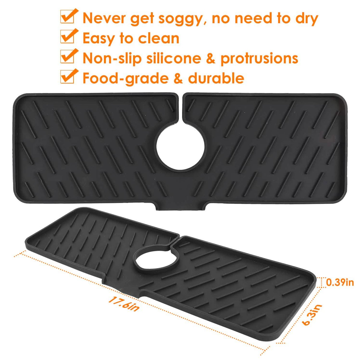 Silicon Faucet Kitchen Sink Mat Kitchen Tools & Gadgets - Tophatter Daily Deals