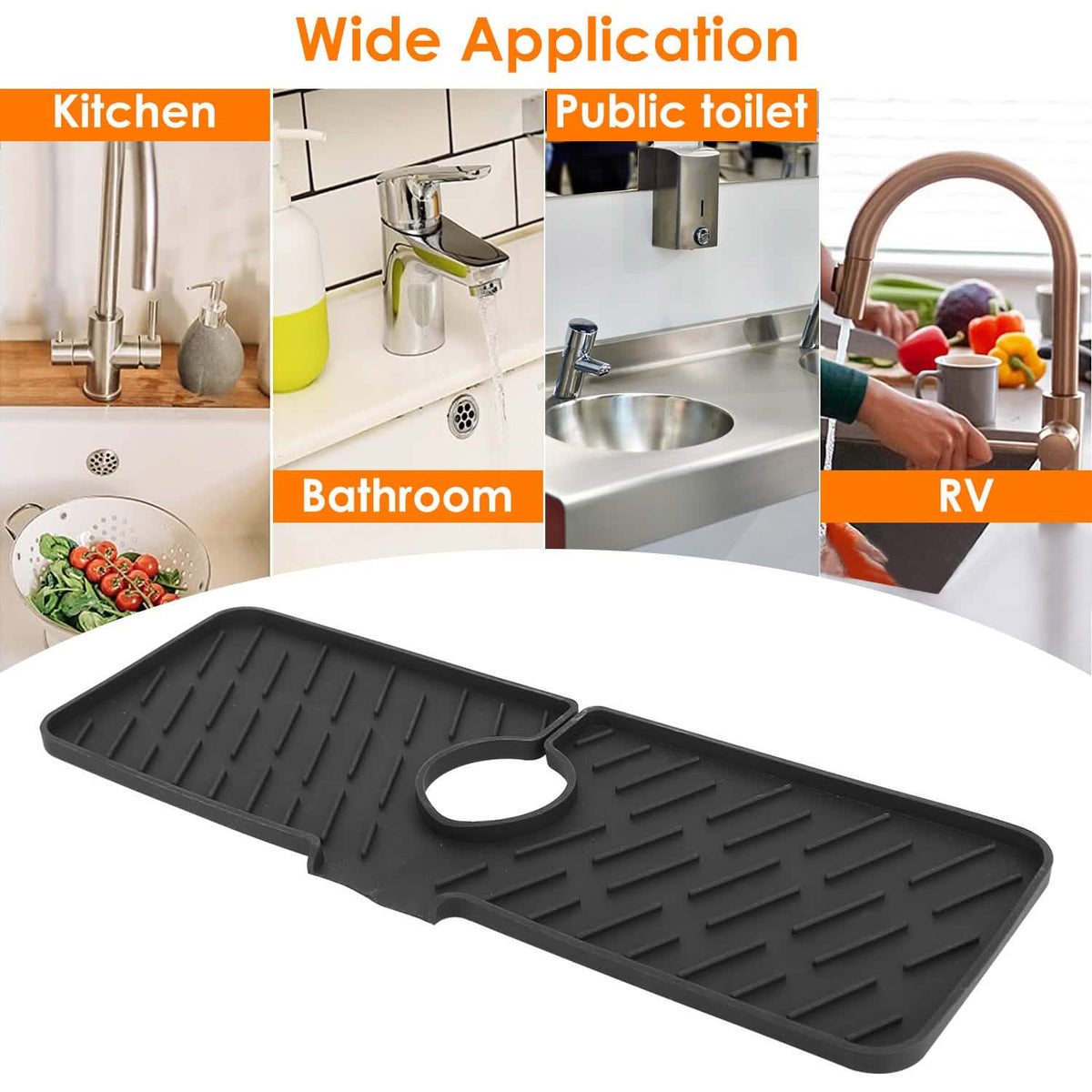 Silicon Faucet Kitchen Sink Mat Kitchen Tools & Gadgets - Tophatter Daily Deals