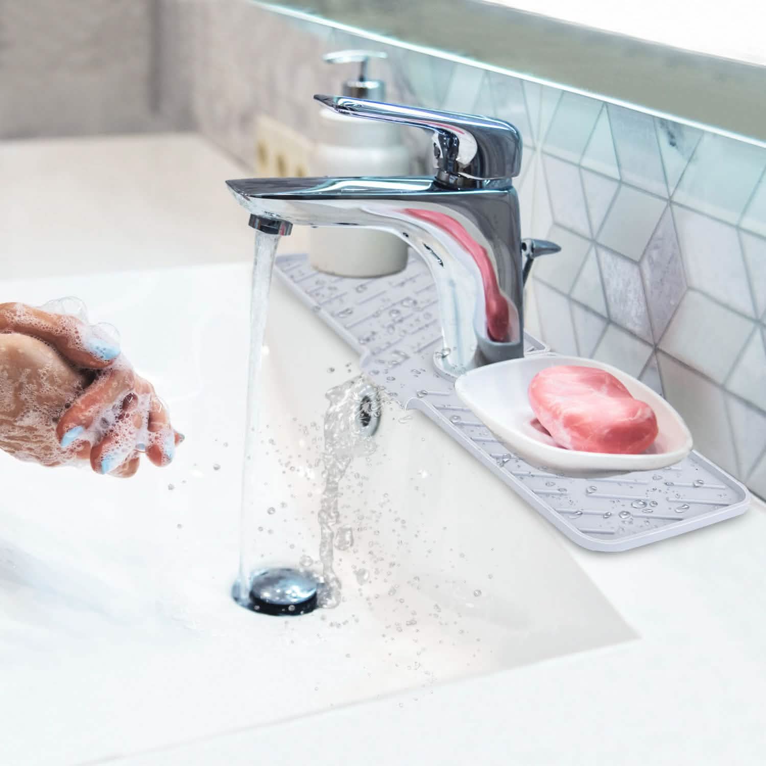 Silicon Faucet Kitchen Sink Mat Kitchen Tools & Gadgets - Tophatter Daily Deals