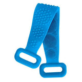 Silicone Back Scrubber Belt for Shower Exfoliating Foaming Body Blue Bath - Tophatter Daily Deals