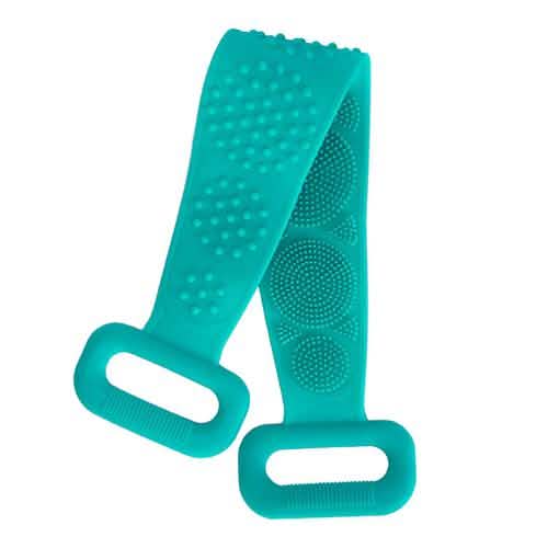 Silicone Back Scrubber Belt for Shower Exfoliating Foaming Body Green Bath - Tophatter Daily Deals