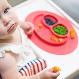 Silicone Feeding Placemat and 3-Section Plate Kitchen Tools & Gadgets - Tophatter Daily Deals