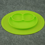 Silicone Feeding Placemat and 3-Section Plate Kitchen Tools & Gadgets - Tophatter Daily Deals