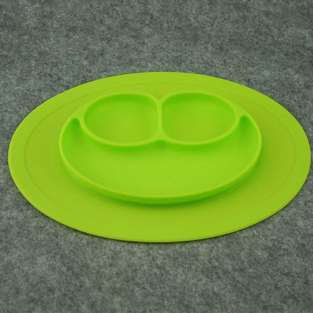 Silicone Feeding Placemat and 3-Section Plate Kitchen Tools & Gadgets - Tophatter Daily Deals