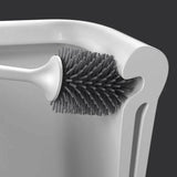 Silicone Head Toilet Brush Quick Draining Clean Tool Bath - Tophatter Daily Deals