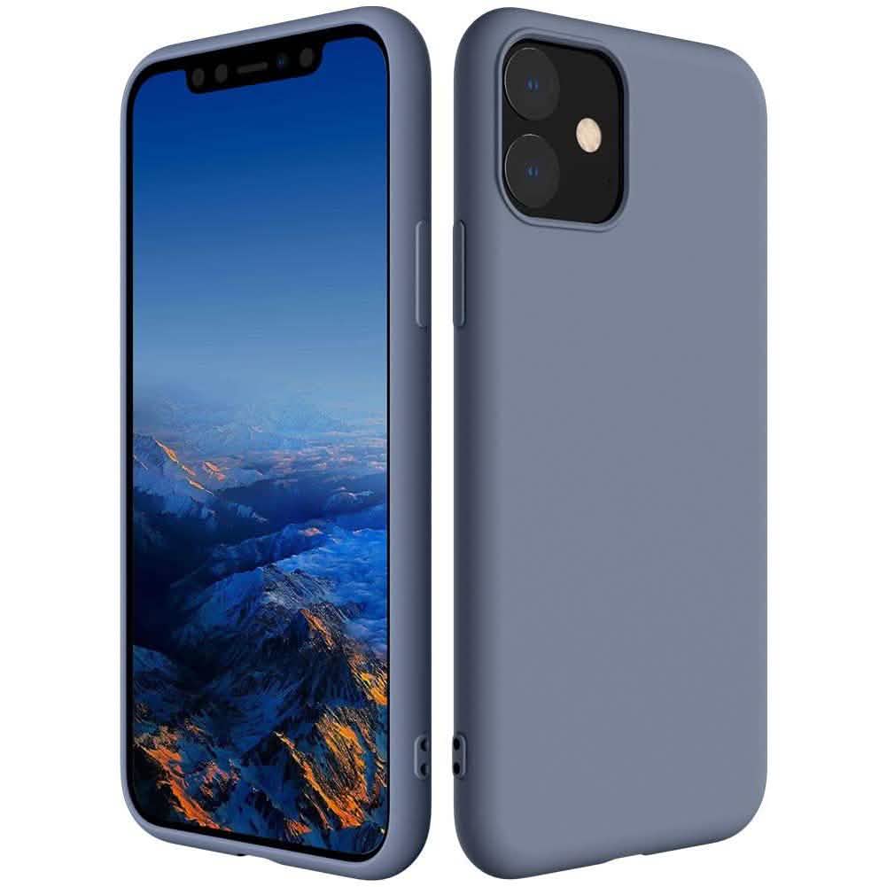Silicone Phone Case compatiable with iPhone 11, Pro and Pro Max iPhone 11 Gray Phone Cases - Tophatter Daily Deals