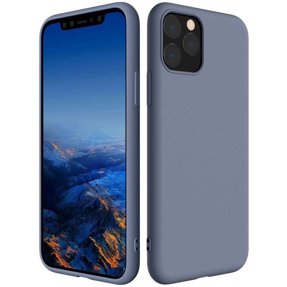 Silicone Phone Case compatiable with iPhone 11, Pro and Pro Max iPhone 11 Pro Max Gray Phone Cases - Tophatter Daily Deals