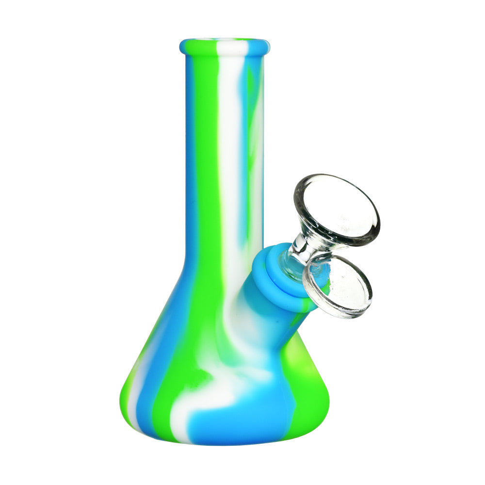 Silicone Travel Beaker Bong Silicone Beaker Blue Green Bongs - Tophatter Daily Deals