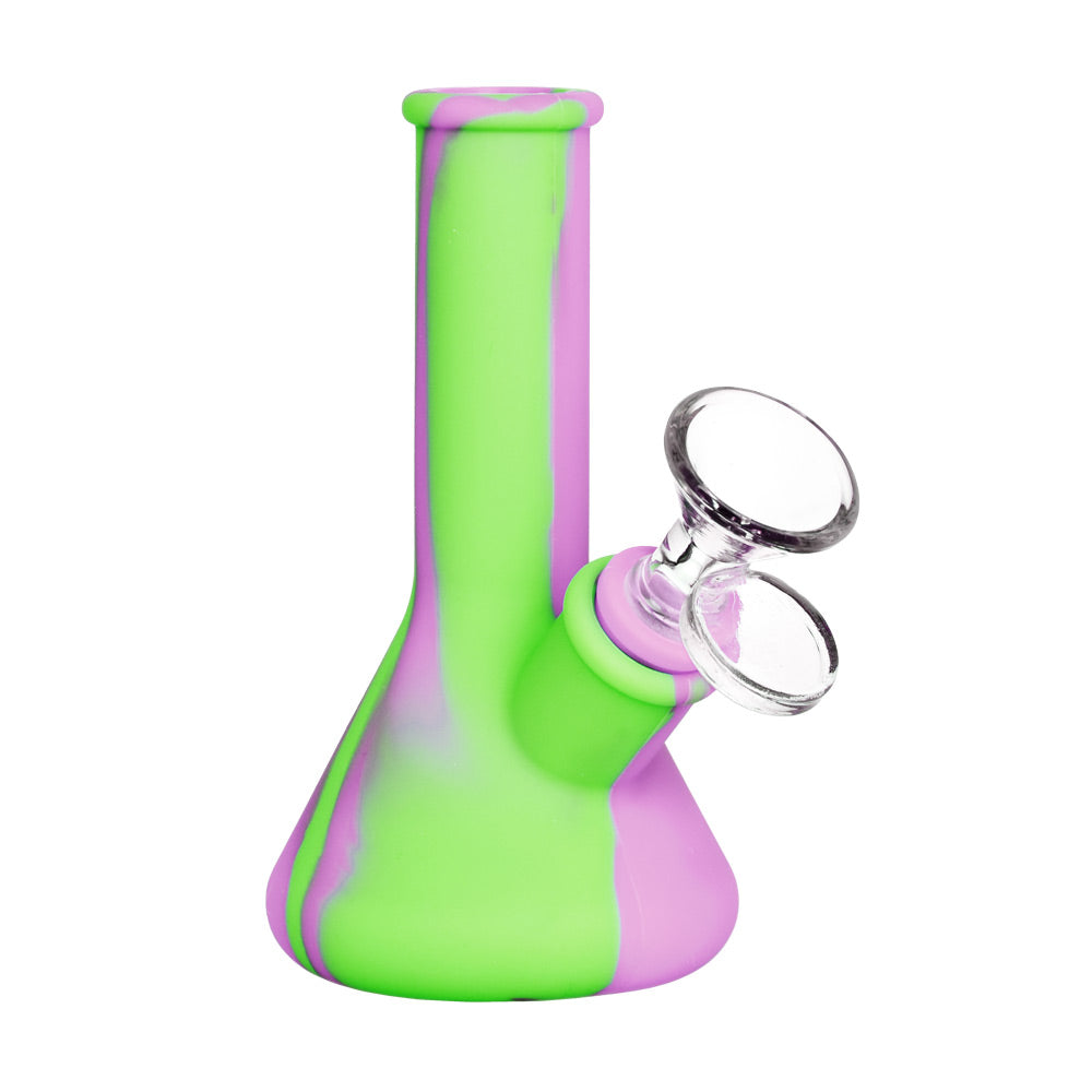 Silicone Travel Beaker Bong Silicone Beaker Pink Green Bongs - Tophatter Daily Deals