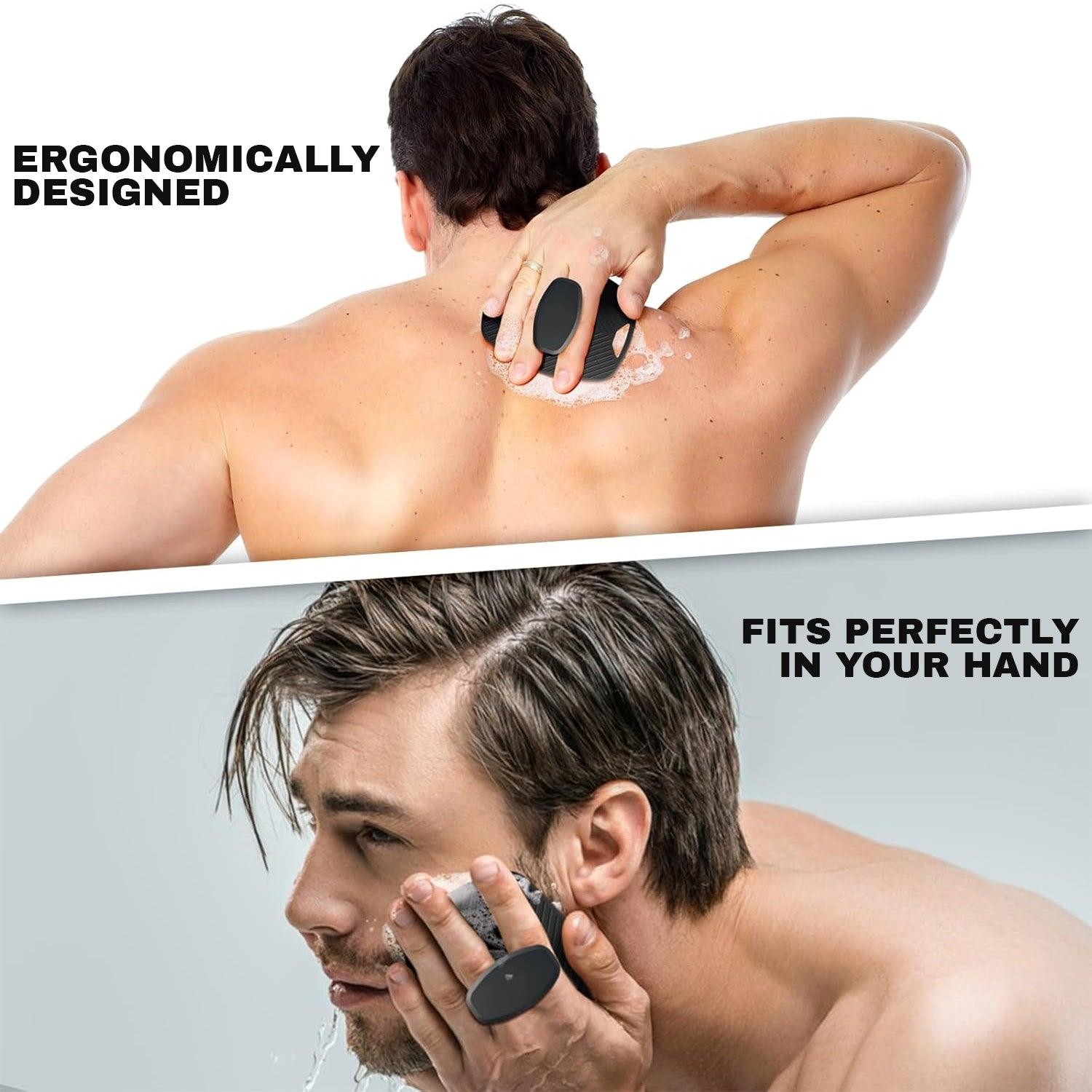 Silicone Shower Scrubber - Premium Silicone Scrubber For Nourishing | Cleaning & Exfoliating Your Skin | Lather Boosting Bristles With Ergonomic No-slip Handle | Long-lasting & Easy To Clean (1-pack) Personal Care - Tophatter Daily Deals