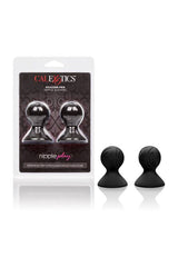Cal Exotics - Nipple Play - Silicone Pro Nipple Suckers - Black BDSM - Tophatter Daily Deals