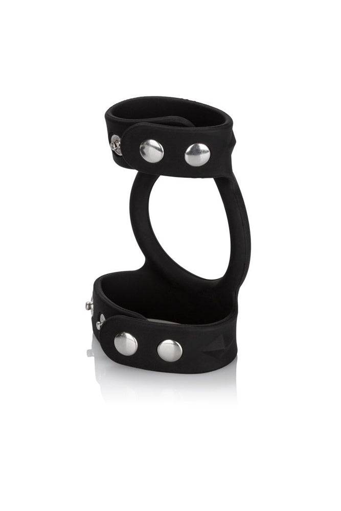 Cal Exotics - Silicone Tri-Snap Cock & Ball Cage - Black Sex Toy - Tophatter Daily Deals