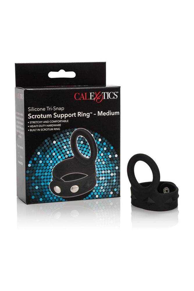 Cal Exotics - Silicone Tri-Snap Scrotum Support Ring - Medium Sex Toy - Tophatter Daily Deals