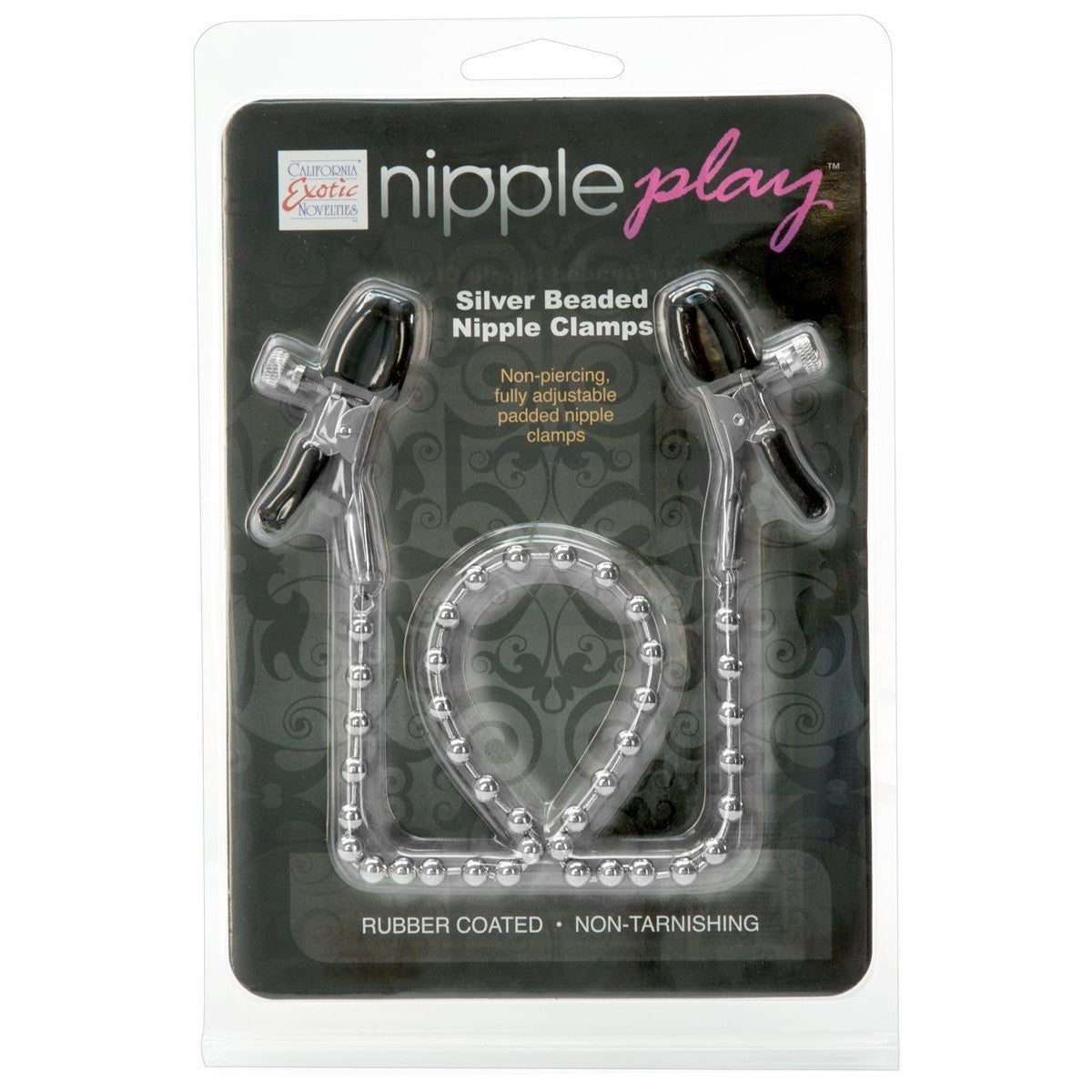 Nipple Play Silver Beaded Nipple Clamps Nipple Clamps - Tophatter Daily Deals