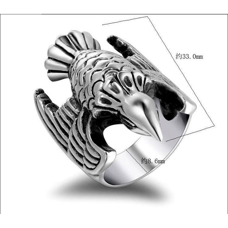 Silver Eagle Full Stainless Steel Self Defense Ring Jewelry Self Defense Jewelry - Tophatter Daily Deals