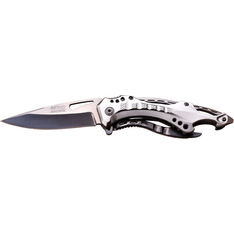 Silver 4.5 Inch Assisted Knife - Tophatter Daily Deals