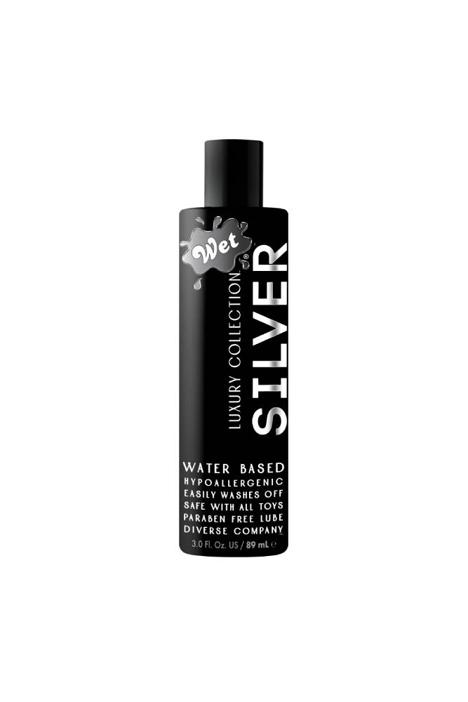 Wet - Silver Luxury Water-based Lubricant - Assorted 3 oz Liquid - Tophatter Daily Deals