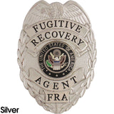 435 Fugitive Recovery Agent Badge - Tophatter's Weapons'N'Deals Professional Quality Stock Badges - Tophatter Daily Deals