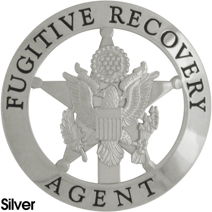 Marshal Style Fugitive Recovery Agent Badge - Tophatter's Weapons'N'Deals Badges - Tophatter Daily Deals
