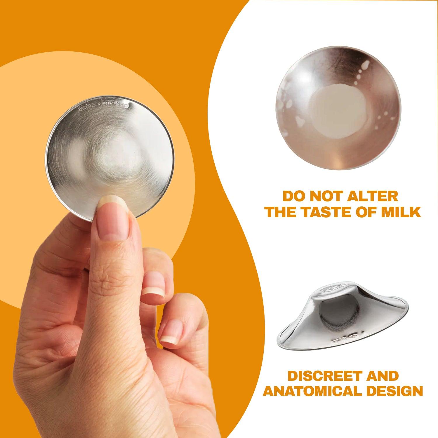 Silver Nipple Shields - Babycare Nickel Free Silver Cups Breastfeeding for Nursing Newborn | Protect and Soothe your Nursing Nipples Health & Beauty - Tophatter Daily Deals