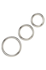 Cal Exotics - Silver Cock Ring - 3 PC Set Sex Toy - Tophatter Daily Deals