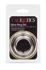 Cal Exotics - Silver Cock Ring - 3 PC Set Sex Toy - Tophatter Daily Deals