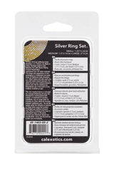 Cal Exotics - Silver Cock Ring - 3 PC Set Sex Toy - Tophatter Daily Deals
